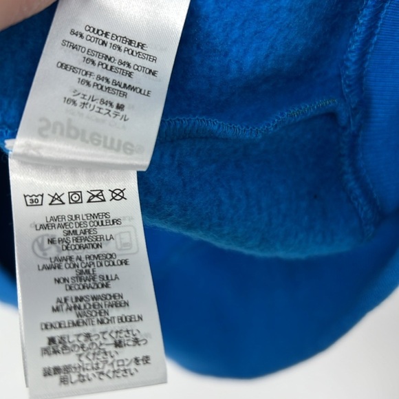 Supreme X Thrasher NWOT men’s XL Blue Zip-Up Hoodie - Picture 7 of 10
